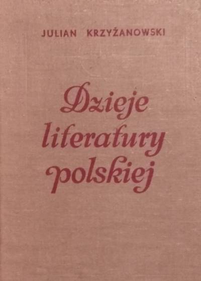 Julian Krzyżanowski - Dzieje literatury polskiej od początków do czasów najnowszych