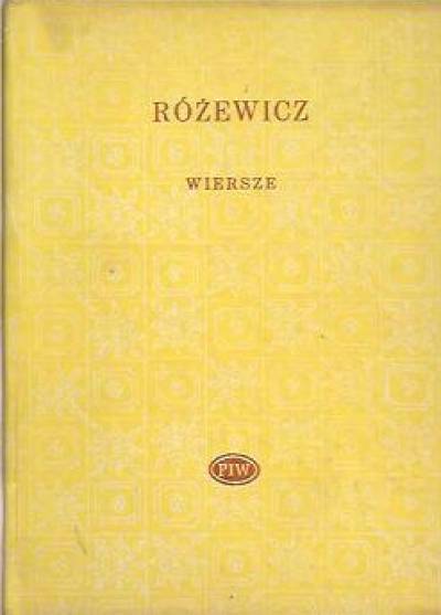 Tadeusz Różewicz - Wiersze