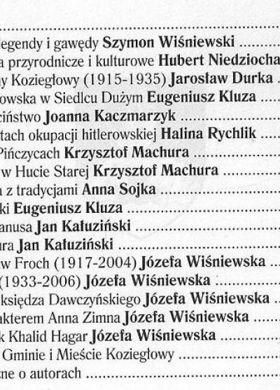 Almanach ziemi koziegłowskiej 2007