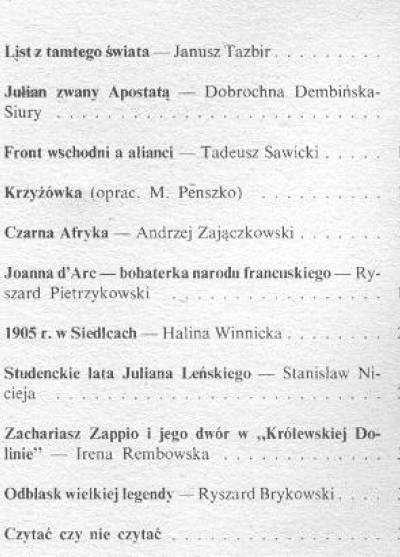 Mówią Wieki nr 5(221)1976 [ Julian Apostata, afryka, Joanna d`Arc, Zappio i in] 