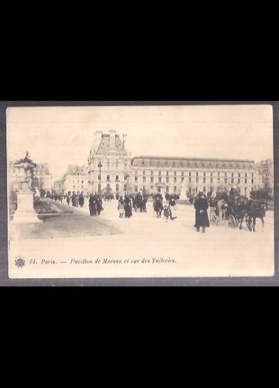 Paris - Pavillon de Marsan et rue des Tuileries