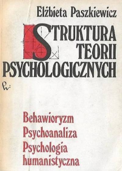 Elżbieta Paszkiewicz - Struktura teorii psychologicznych. Behawioryzm - Psychoanaliza - Psychologia humanistyczna