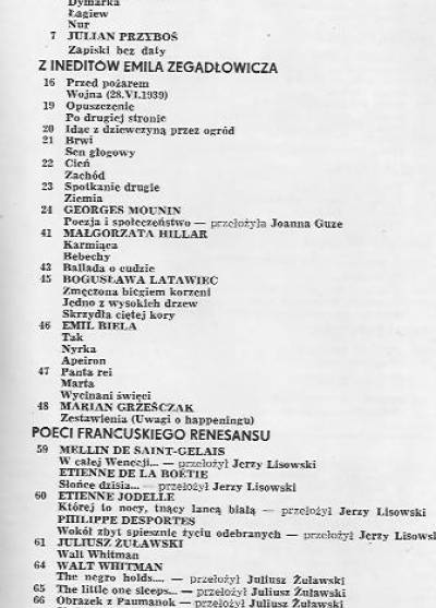 Herbert, Czernik, Zegadłowicz i in. - Poezja nr 4(5)1966