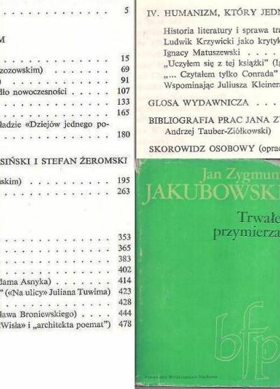Jan Zygmunt Jakubowski - Trwałe przymierza