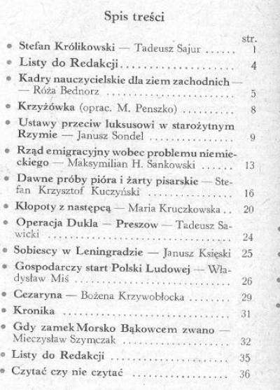 Mówią Wieki nr 3(207)1975 [rząd emigracyjny, Sobiescy, Morsko, operacja Dukla-Preszow i in.] 