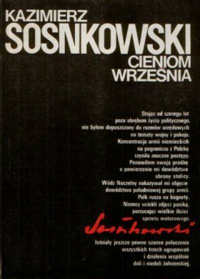 Kazimierz Sosnkowski - Cieniom Września
