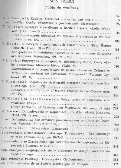 Rocznik Polskiego Towarzystwa Geologicznego - tom XVIII za rok 1948