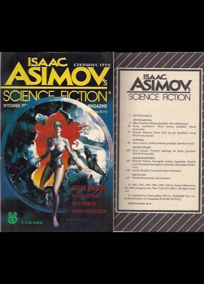 Isaac Asimov`s Science Fiction Magazine - wyd polskie, czerwiec 1992