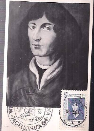 Mikołaj Kopernik (Wystawa filatelistyczna Jagellonica, 1964, kartka pocztowa)