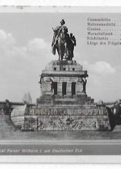 Koblenz a. Rh. - Denkmal Kaiser Wilhelm I am Deutschen Eck