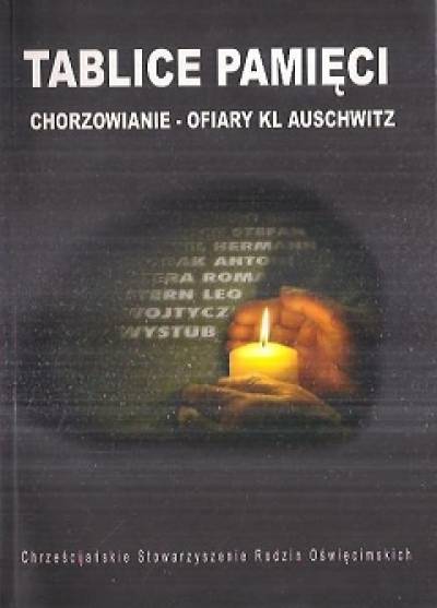 J. Parcer - TAblice pamięci. Chorzowianie - ofiary KL Auschwitz