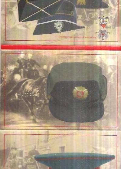Czapki strażackie - zestaw harmonijkowy 7 pocztówek