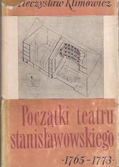 Mieczysław Klimowicz - Początki teatru stanisławowskiego 1765 - 1773