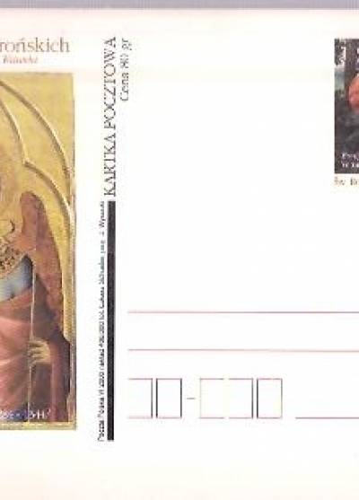 proj. J. Wysocki - Galeria Lanckorońskich - zamek królewski na Wawelu (kartka pocztowa, 2000)