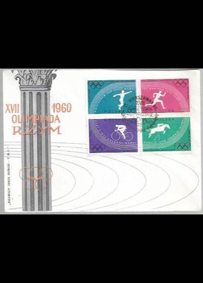 XVII Olimpiada - Rzym 1960 (koperta FDC - na pierwszy dzień obiegu)