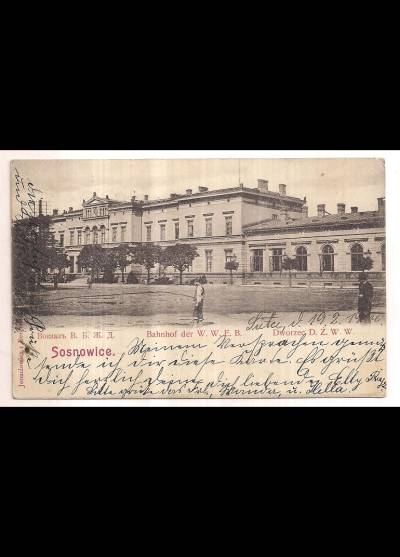 Sosnowice. Dzworzec D.Ż.W.W.  [1919]