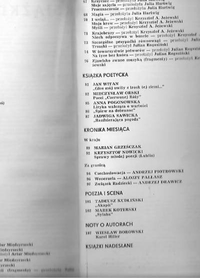 Jastrun, Herbert, Kozioł, Ożóg i in - Poezja nr 1(14)1967