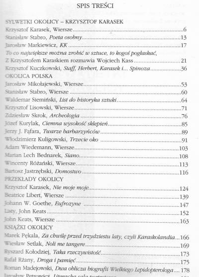 K. Karasek i inni - Nowa okolica poetów nr 22-23 (2006)