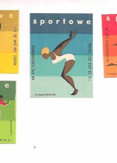 Sportowe (seria 4 większych etykiet, 1968)