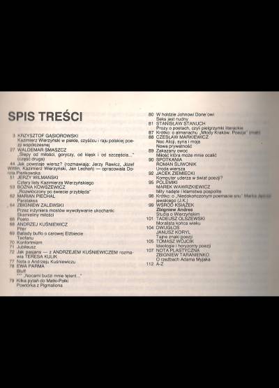 Wierzyński, Kuśniewicz, Parma i in - Poezja nr 7(281)1989