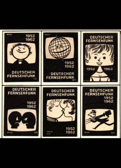 Deutscher Fernsehfunk 1952-1962 (seria 6 niemieckich etykiet)