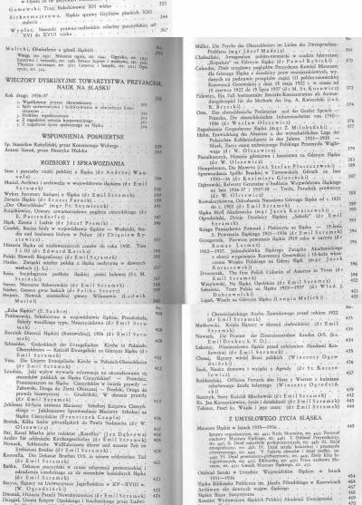 Roczniki Towarzystwa Przyjaciół Nauk na Śląsku - tom VI (1938)