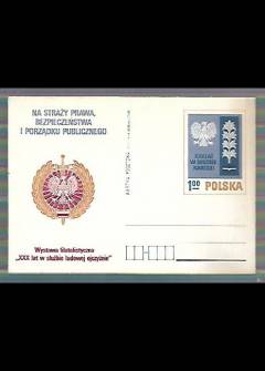 Z. Stasik - Na straży prawa, bezpieczeństwa i porządku publicznego. Wystawa filatelistyczna - XXX lat w służbie ludowej ojczyźnie (kartka pocztowa) Z. Stasik - Na straży prawa, bezpieczeństwa i porządku publicznego. Wystawa filatelistyczna - XXX lat w służbie ludowej ojczyźnie (kartka pocztowa) - okładka.