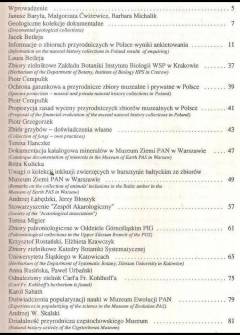 Rocznik Muzeum Górnośląskiego w Bytomiu. Przyroda nr 13. Sympozjum: Zbiory przyrodnicze w Polsce. Dokumentacja, przepływ informacji Rocznik Muzeum Górnośląskiego w Bytomiu. Przyroda nr 13. Sympozjum: Zbiory przyrodnicze w Polsce. Dokumentacja, przepływ informacji - okładka.