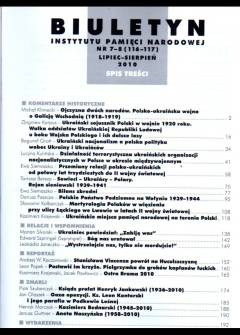 Biuletyn Instytutu Pamięci Narodowej nr 7-8(116-117)2010: Polacy - Ukraińcy. Trudna przeszłość (plus płyta z filmem Było sobie miasteczko) Biuletyn Instytutu Pamięci Narodowej nr 7-8(116-117)2010: Polacy - Ukraińcy. Trudna przeszłość (plus płyta z filmem Było sobie miasteczko) - okładka.