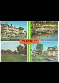fot. J. Tymiński, A. Stelmach - Mysłowice - mozaika: Plac Wolności - plac zabaw - muszla koncertowa - widok z Placu Wolności w kierunku Grunwaldzkiej (1980) fot. J. Tymiński, A. Stelmach - Mysłowice - mozaika: Plac Wolności - plac zabaw - muszla koncertowa - widok z Placu Wolności w kierunku Grunwaldzkiej (1980) - okładka.