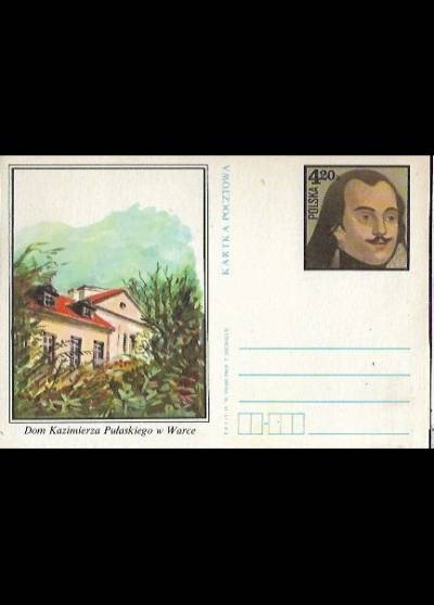 T. Michaluk - Dom Kazimierza Pułaskiego w Warce (kartka pocztowa)