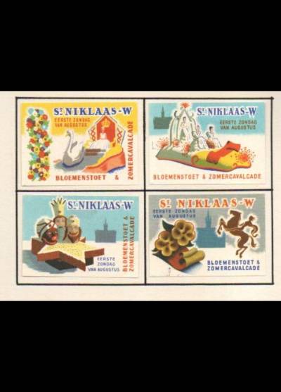 St. Niklaas-W. Erste Zondag van Augustus (4 holenderskie etykiety