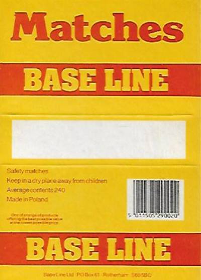 MAtches - base line - duże pudełko, lata 80.