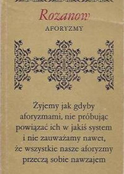 Wasilij Rozanow - Aforyzmy