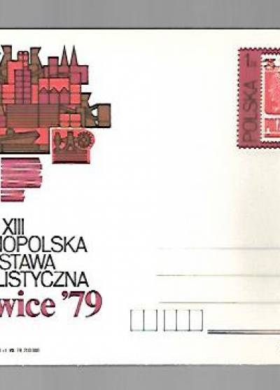 XIII ogólnopolska wystawa filatelistyczna Katowice `79 (kartka pocztowa)