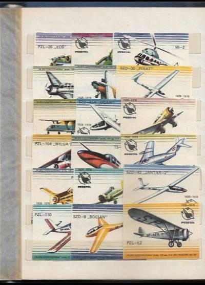 samoloty PZL 1928-1978 - seria 18 większych etykiet