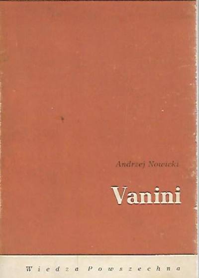 Andrzej Nowicki - Vanini