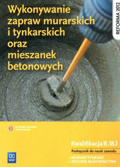 Mirosława Popek - Wykonywanie zapraw murarskich i tynkarskich oraz mieszanek betonowych