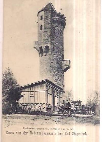 Gruss von der Hohenzollernwarte bei Bad Ziegenhals (przypuszczalnie 1908)