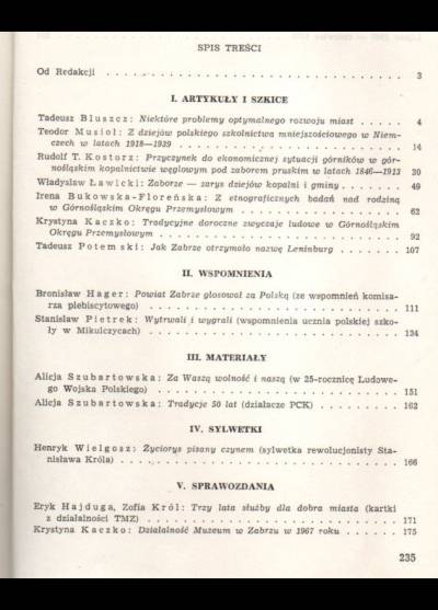 Kroniki miasta Zabrza - rok 1968