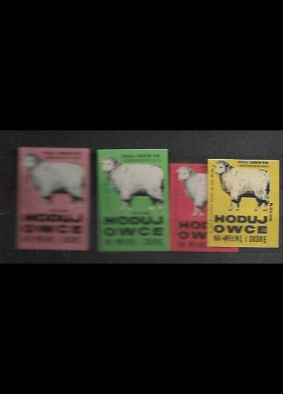 Hoduj owce na wełnę i skórę - 4 etykiety, 1967