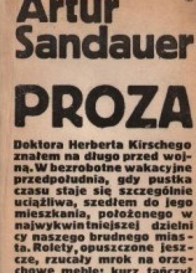 Artur Sandauer - Proza