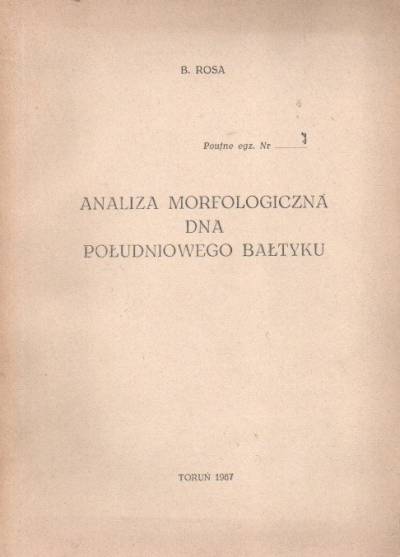 B. Rosa - Analiza morfologiczna dna południowego Bałtyku
