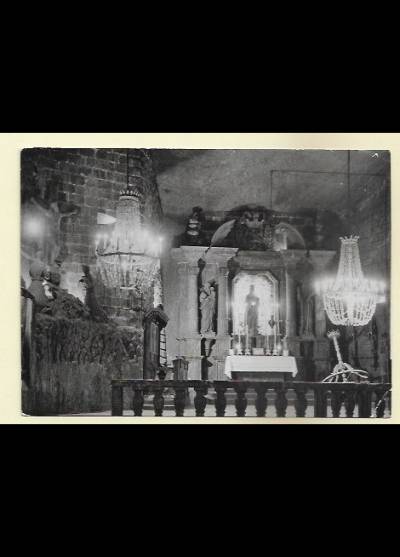 fot. J. Jastrzębski - Wieliczka. Kopalnia soli - kaplica św. Kingi (1962)