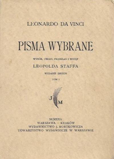 Leonardo da Vinci - Pisma wybrane. Tom I (1930)
