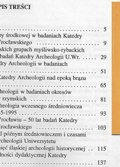 red. Z. Bagniewski - Pięćdziesiąt lat katedry archeologii Uniwersytety Wrocławskiego