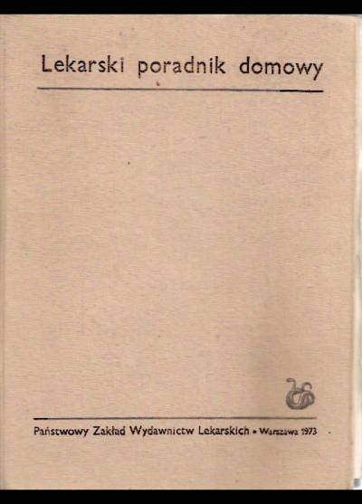 red. B. Zaremba - Lekarski poradnik domowy