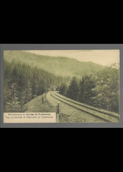 fot. K. Eljasz - Tor kolejowy ze Skolego do Hrebenowa (1908)