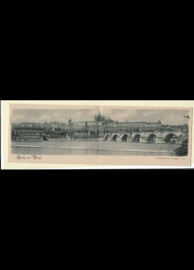 Gruss aus Prag! (panoramiczna, ok. 1913) - Die Karlsbrucke und die Kleinseite