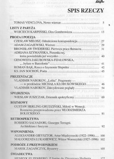 Zeszyty Literackie tom 58